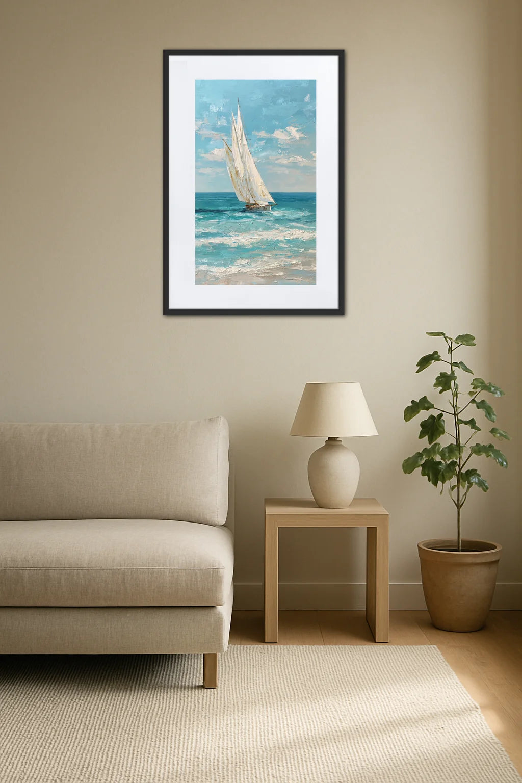 Tableau Voilier En Mer