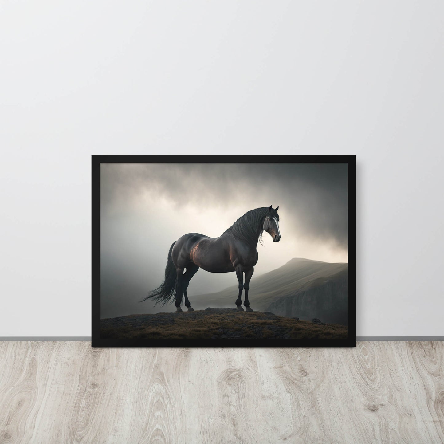 Tableau Cheval Noir