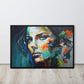 Tableau Abstrait Visage Femme