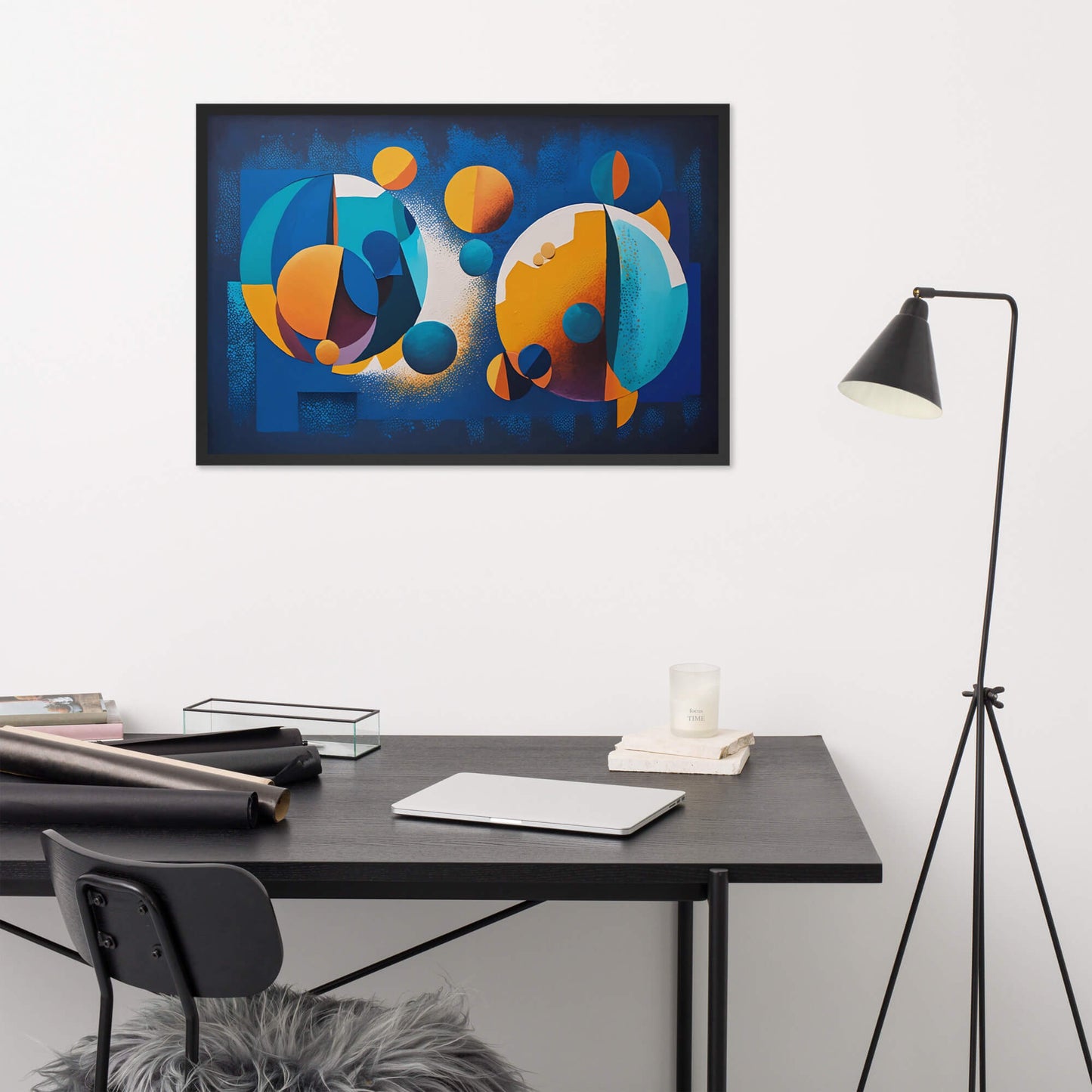 Tableau Abstrait Forme Géométrique