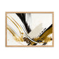 Tableau Abstrait Blanc Et Or