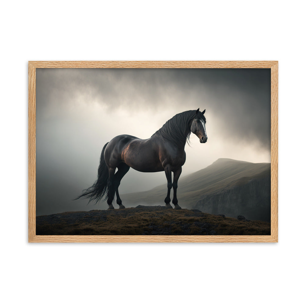 Tableau Cheval Noir
