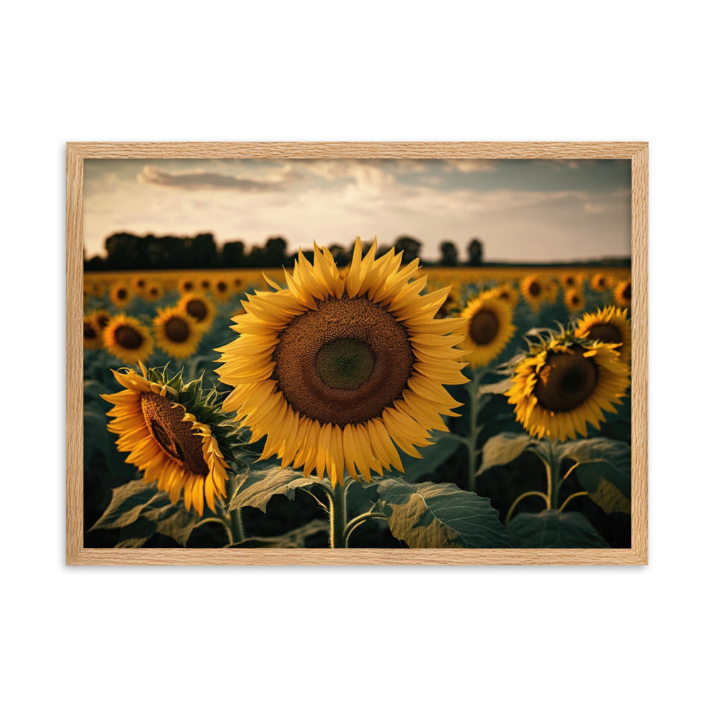 Tableau Paysage Tournesol