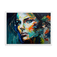 Tableau Abstrait Visage Femme