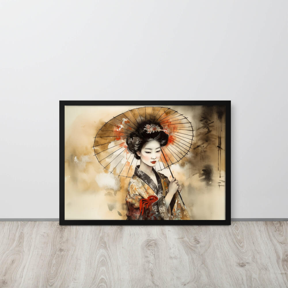 Tableau Japonais Belle Geisha