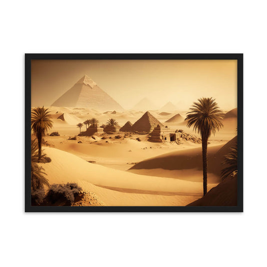 Peinture paysage égyptien