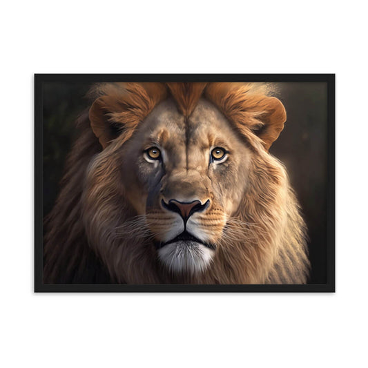 Tableau avec tête de lion