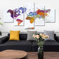 Tableau Carte Du Monde Couleur