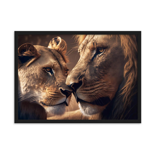 Tableau lion love