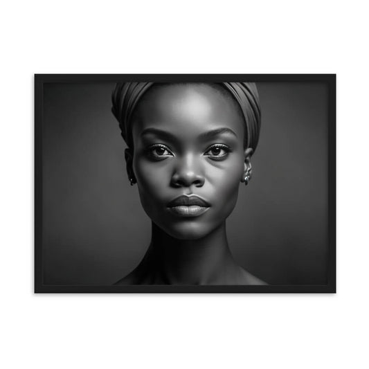 Tableau Noir Et Blanc Femme Africaine